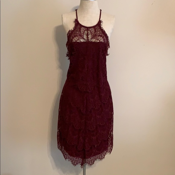 Free People, lace halter button back dress - Picture 4 of 6